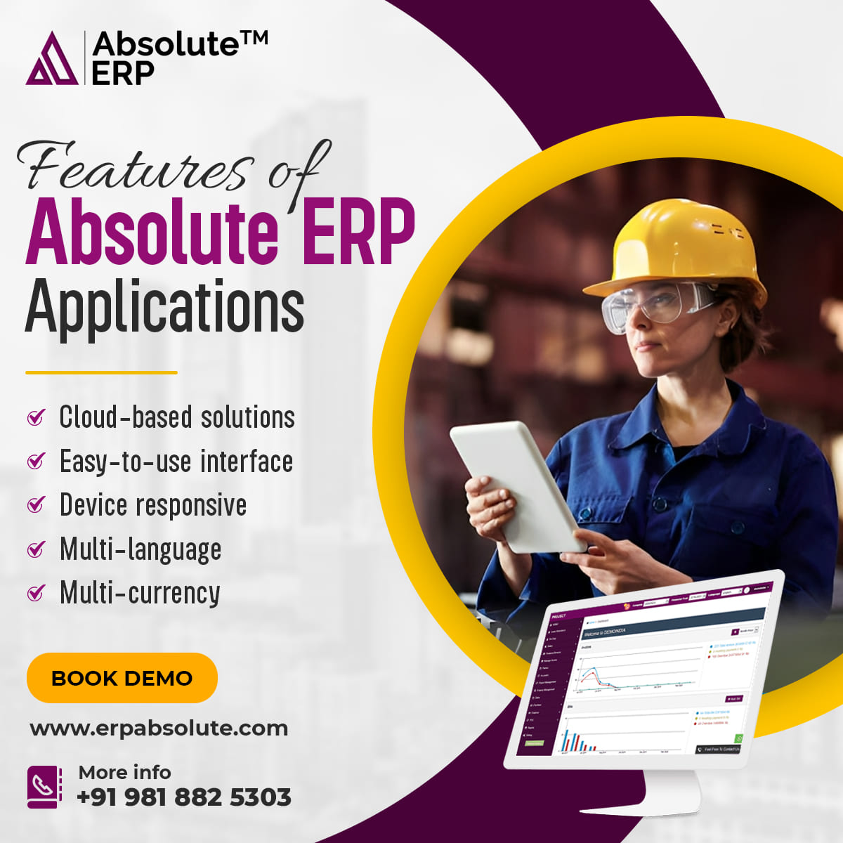 absolute_erp's tweet photo. The Absolute ERP provides an integrated set of business applications based on cloud technology. 

Visit: https://t.co/IU9Vb4MoG1

#erpapplications #erp #erpsoftware #erpsolutions #productionerp #productionsoftware #erpsystem #ManufacturingERP #manufacturingerpsoftware https://t.co/99fBecRQdP