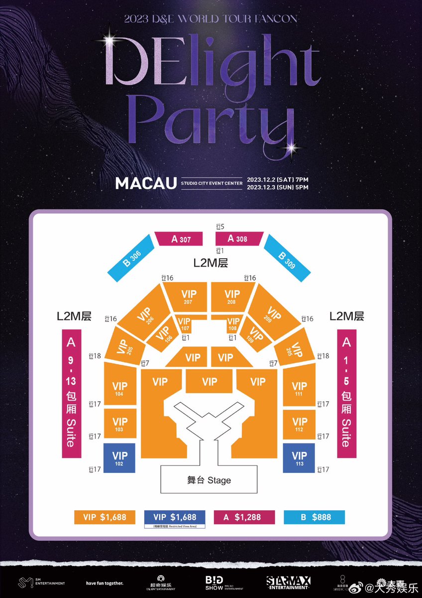 2023 D&amp;E WORLD TOUR FANCON - [DElight Party] IN MACAU

General On Sale：2023.10.25 14PM
Ticketing Platform：Damai 🔗detail.damai.cn/item.htm?id=74…

#EUNHYUK #DONGHAE 
#슈퍼주니어DnE #SuperJuniorDnE
#SUPERJUNIOR #DElight_Party