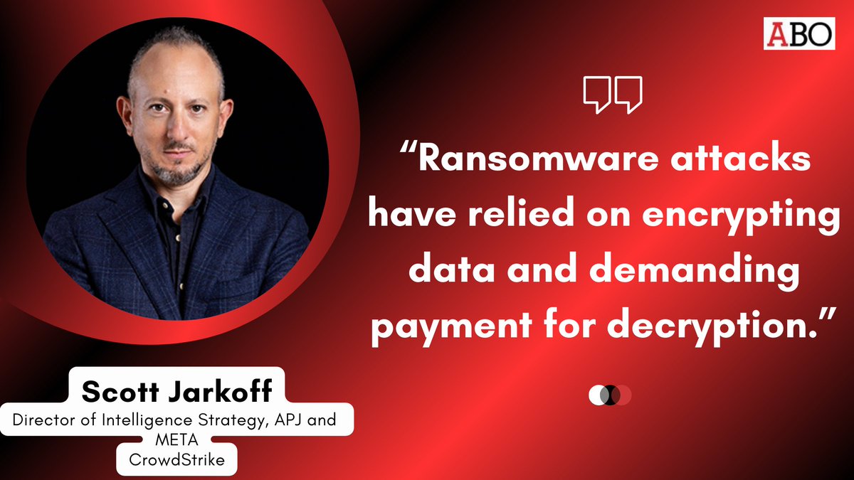 AsiaBusinessOu1's tweet image. In a recent conversation with #AsiaBusinessOutlook, Scott Jarkoff, Director of Intelligence Strategy, APJ and META, @CrowdStrike

Article: rb.gy/354sd

#EraOfCybercrime #DataWeaponization #cybercrimeecosystem #GeneralDataProtectionRegulation #Cybercriminals