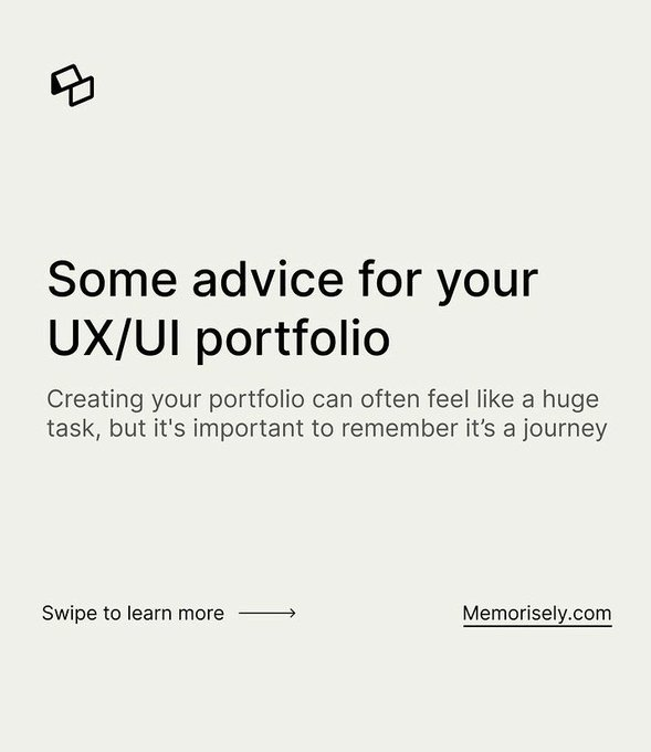 Abmankendrick's tweet photo. If you are a UI/UX Designer and you are creating your portfolio can feel like a huge pressure task, but here are some truths to keep in mind along the way

[Credit: Memorisely on Instagram]

Reposts are highly appreciated 💜 https://t.co/G3ii8lV0xH
