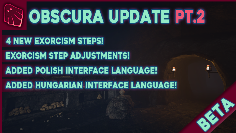 👻Ghost Exorcism INC Beta Update👻
🤩4 new Exorcism Steps!
😈Exorcism step adjustments
🗺️Added Polish &amp; Hungarian interface languages
Show no mercy, Exorcists! 

store.steampowered.com/news/app/16185…

#ghostexorcism #horror #horrorgame #ghost #IndieDev #HorrorCommunity #HorrorFans #HorrorGames