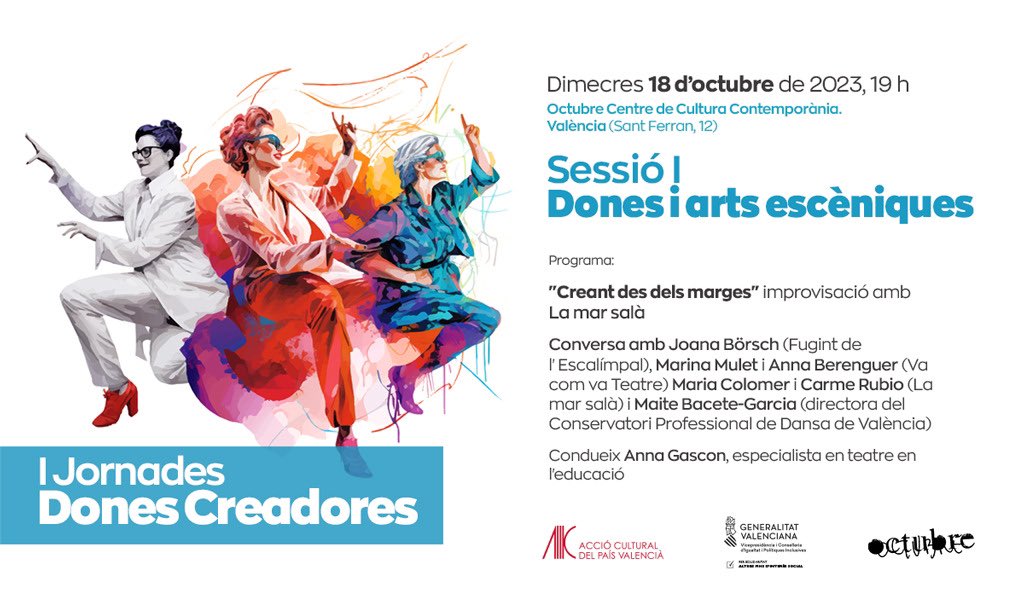Ahir compartírem la vesprada amb dones involucrades en diferents arts escèniques, en una conversa enriquidora, coincidint a dir que la necessitat de contar històries que ens interpel·len implica, també, dir-les des de la llengua pròpia, que esdevé una decisió, també, política.
