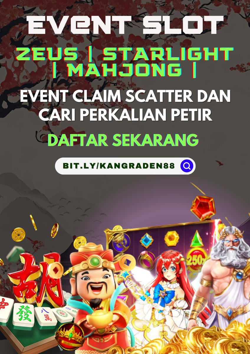 kangmasjitu_'s tweet photo. MAIN SLOT DOANG , KONEK TAPI GA DAPET BONUS ? MANA PATEN BOSKUπ€£ .
YUK MAEN DISINI ADA EVENT BONUS SCATTER, BONUS PETIR, BONUS AJAK TEMAN DLL π
Info lebih lanjut hub WA Raden : https://t.co/vEncrgVbC8
#slotgacor #eventslot #infoslotgacor #infoslot #situsterpercaya #rtpslot https://t.co/HBggGCZ43Y