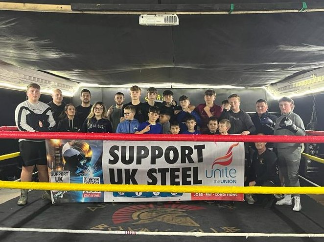 Afan Spartans Boxing Club near #PortTalbot back our Workers' Plan for Steel

🥊Our UK #steel industry can be fighting fit again, but our politicians must deliver the changes and investment needed.

✍️Sign our petition: megaphone.org.uk/p/SaveUKSteel