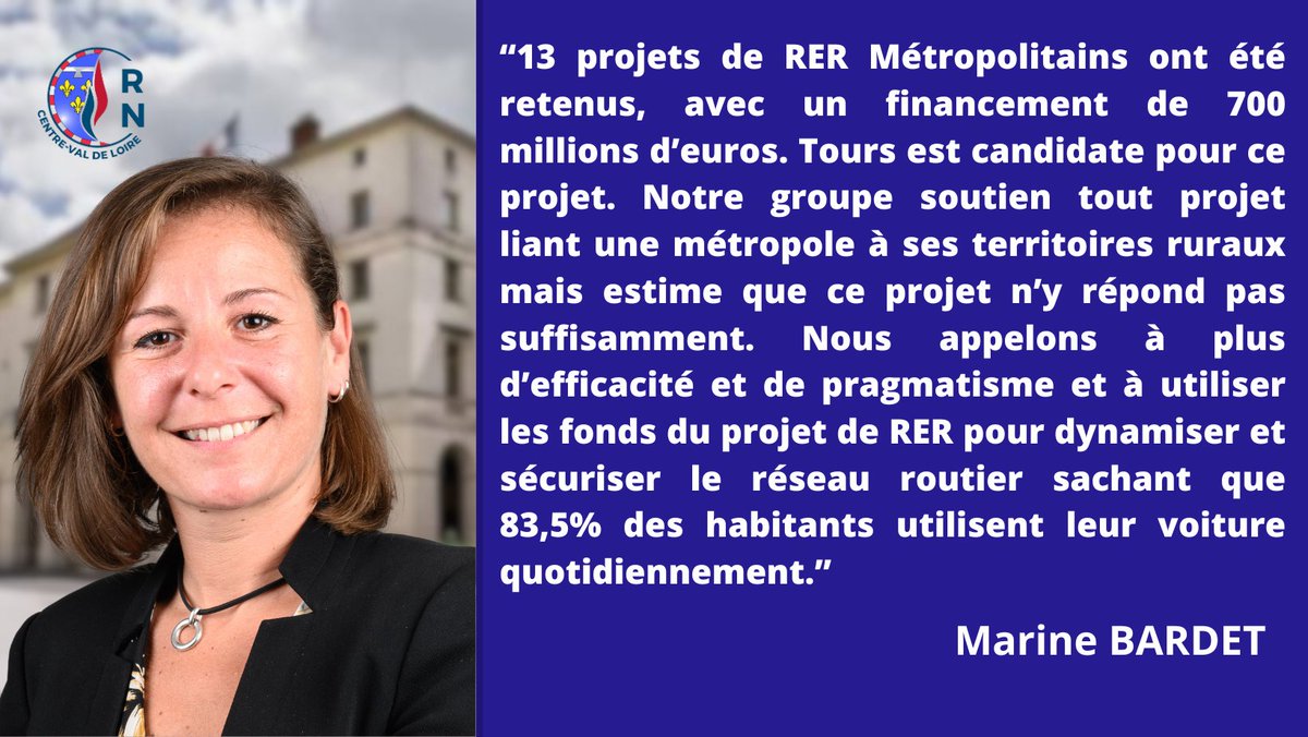 RN_CValdeLoire's tweet photo. .@BardetMarineRN intervient sur le projet de "RER Métropolitains". #RCVL #DirectSP #Bourges https://t.co/hBSmG6jQxz