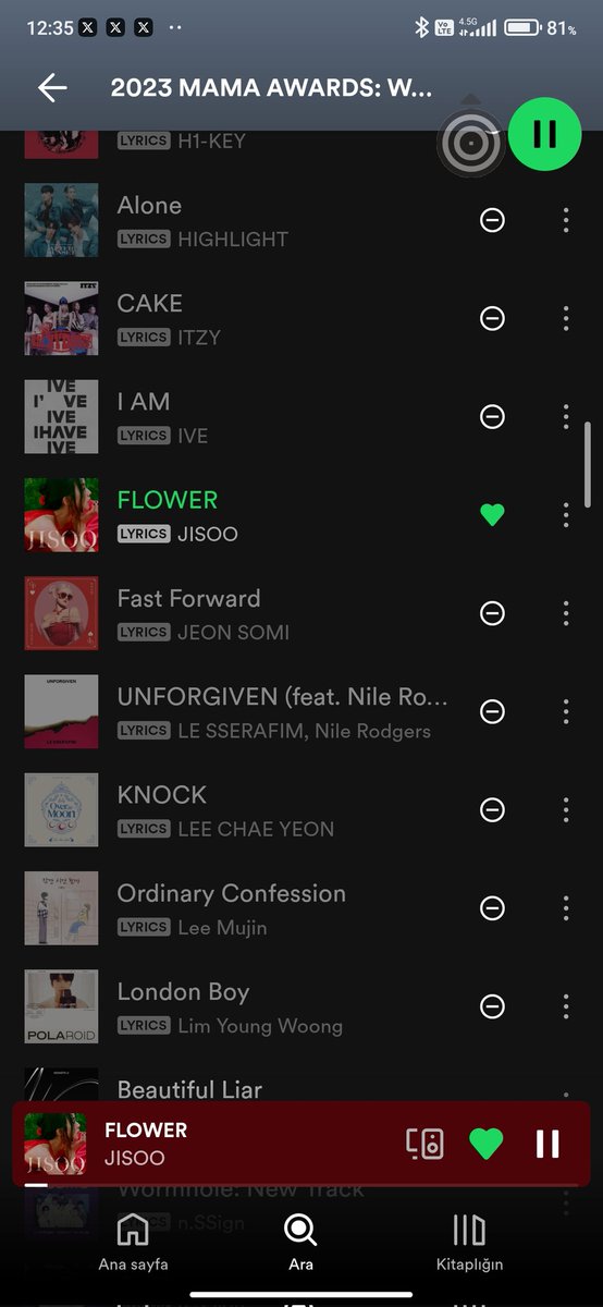 jisoostreaming's tweet photo. Worldwide fans choice Spotify voting has started 

1- Sign in to your account 
2- Go to playlist 
https://t.co/ePCCGc73Jn
3- Listen to Flower 3 times (per day) from each account in this playlist
4-Hiding all songs except Flower https://t.co/EL5eRNNdvC