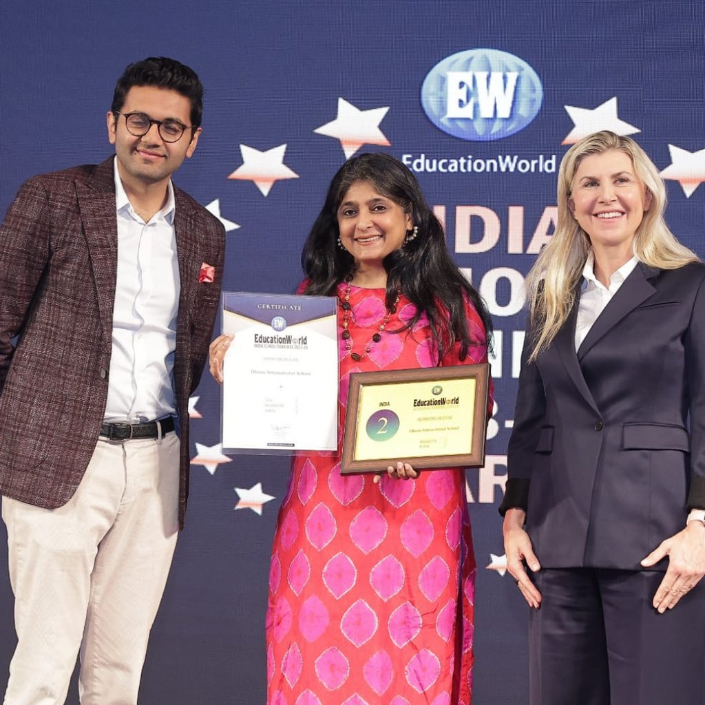 We're happy to share that we have ranked #2 in India, Maharashtra and Mumbai in the EducationWorld India School Rankings 2023-24. Our Board Chair, Ms. Bindu Oberoi, has been awarded as an Exemplary Human Development Leader. Our Board Advisor, Ms. Aashita Mehra received the awards