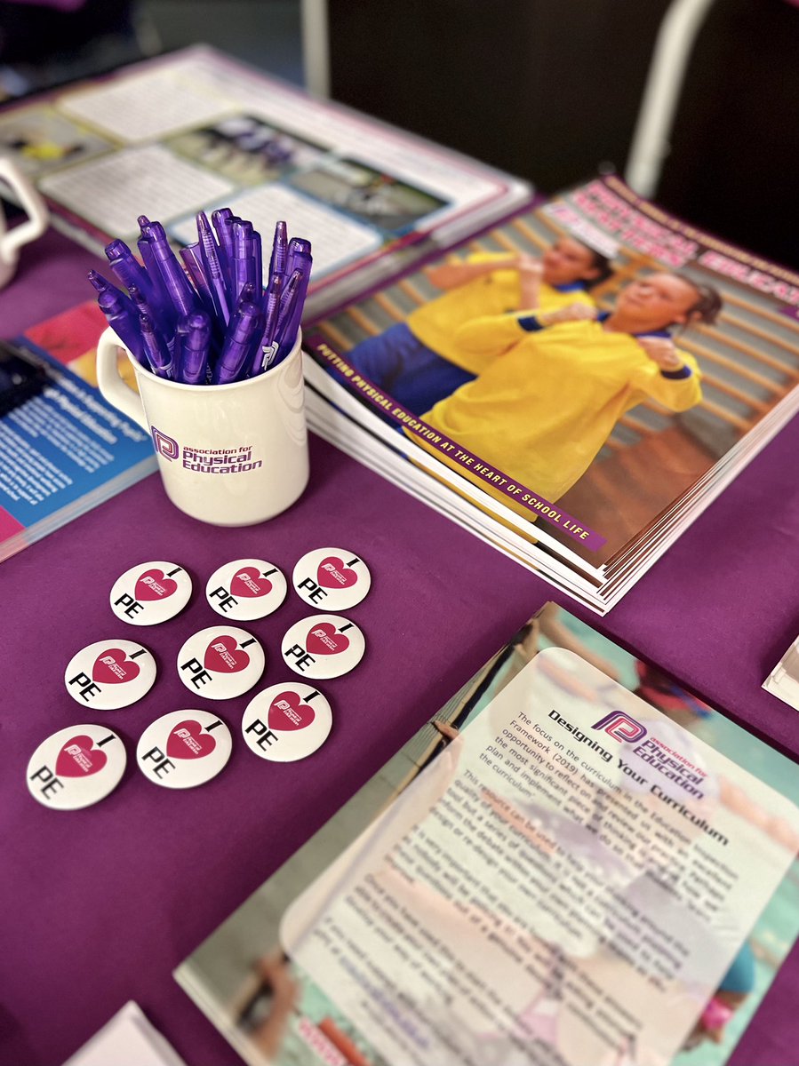 🚘 We’re back on the road 👋 The @mcrschoolsPE PE Conference is underway and our afPE stand is full of 🆓 resources for the #PESSPA workforce to explore 🌟