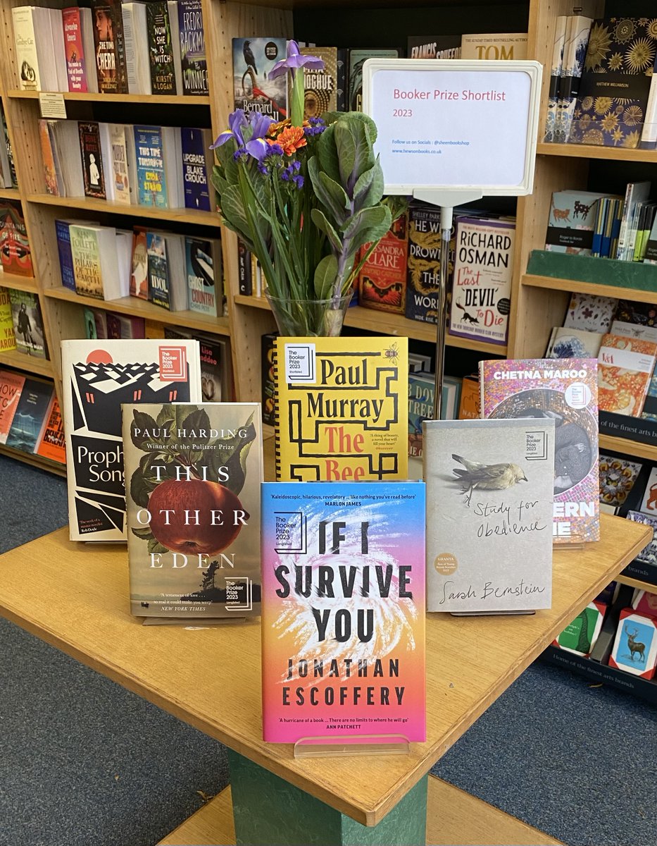 We are very excited as the countdown to the #BookerPrize2023 announcement intensifies! We have the shortlist in store so make your own mind up as to who the winner should be, or order online at hewsonbooks.co.uk 
#lovelocal
#shoplocal