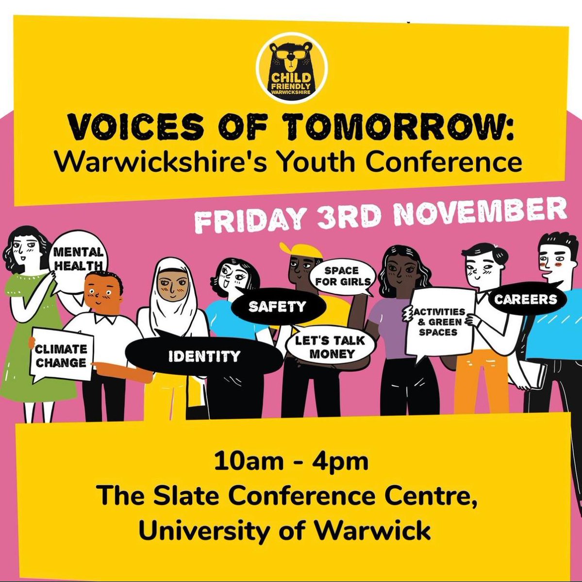 Join our Partnership Manager Jen at the Voices of Tomorrow, Youth Conference - she will be hosting a super fun, interactive workshop about the green spaces in our communities. 
Open to young people aged between 11 and 17, tickets can be booked here - bit.ly/45x8LGE