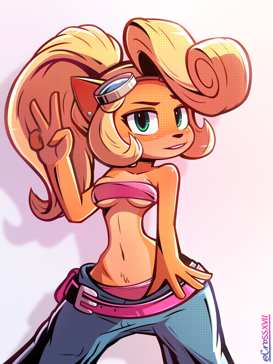 Hey I'm Coco and I'm 19 years old, the best sister Crash has. I love to build gadgets and machines, while doing experiments with them in my lab. I'm currently studying at university. Part time cosplay model.

Bi. 
Lewd/non. 18+
55/45 Dom/Sub.
Descriptive as can be. 

🎨crossxvii