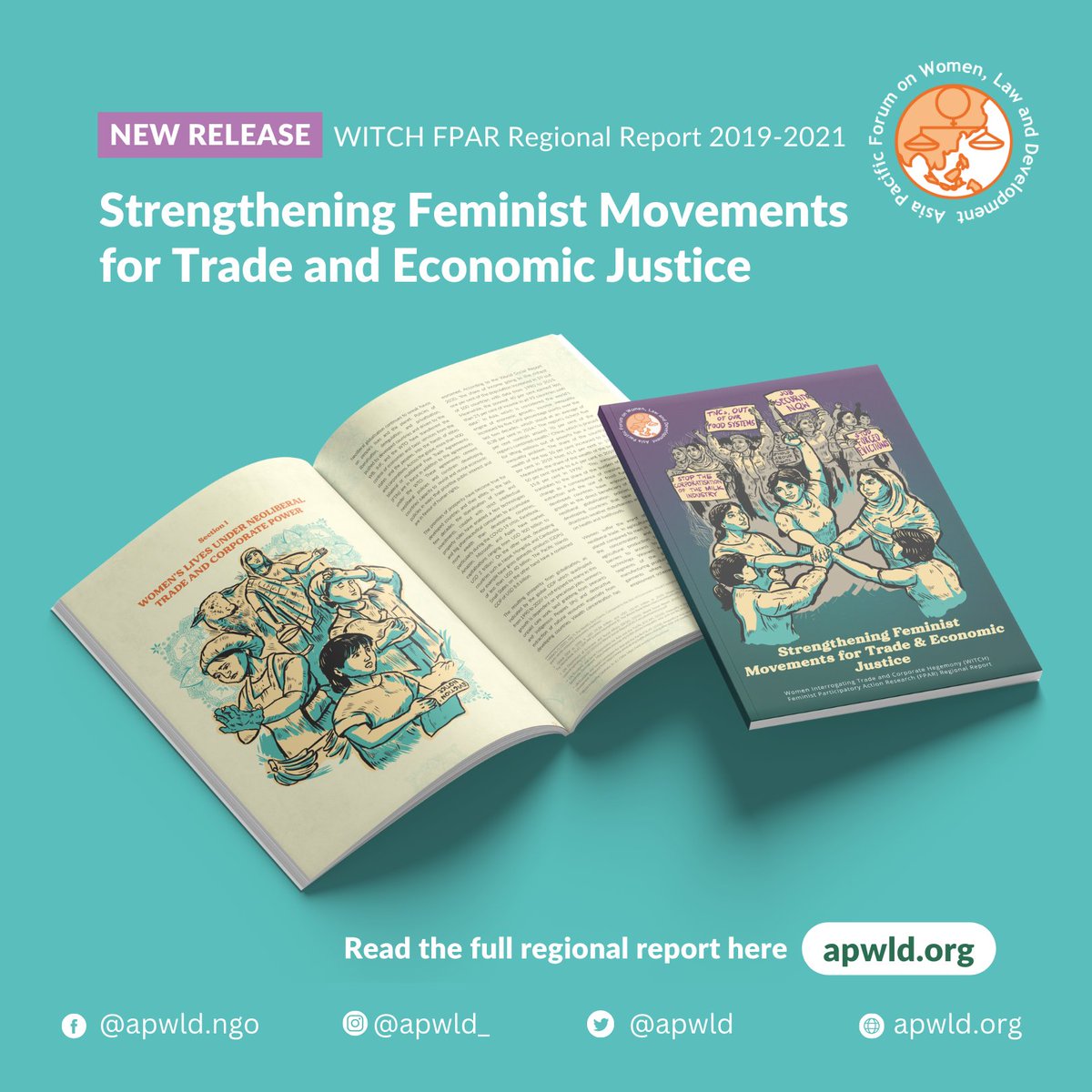 apwld's tweet photo. #FeministReads NEW RELEASE! Strengthening Feminist Movements for Trade and Economic Justice | APWLD's WITCH programme latest regional report records the solidarity journey of APWLD and 4 grassroots organisations.
💯Read: https://t.co/VkA2jNkG4r https://t.co/hzvec9JIJX