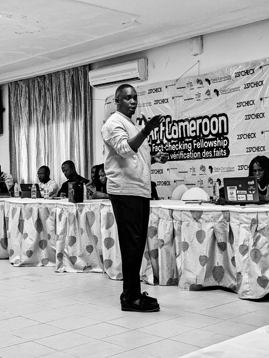 Last session of cohort 8 AFF 📍Hotel Seme, Limbe 

#AFFCameroon 
#defyhatenow 
#Tech4Peace 
#ActionContreIntox 
#factchecking 

<a href="/DefyhatenowWCA/">#defyhatenow West & Central Africa</a> 
<a href="/defyhatenow/">#defyhatenow</a> 
<a href="/237check/">@237CHECK</a> 
<a href="/civic_watch/">Civic Watch</a>