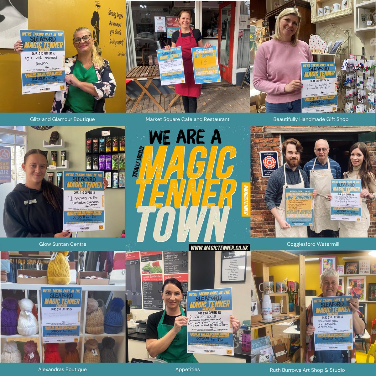 BusinessNK's tweet photo. There's only a few days left of the #Magictenner 💸
Did you know 75% of Sleaford's retailers are independent, compared to 57% in East Midlands, and is nearly X2 the national rate of 40%! By supporting these businesses we can ensure it remains that way. #shoplocal #shopsmall https://t.co/hU21TGSSS4