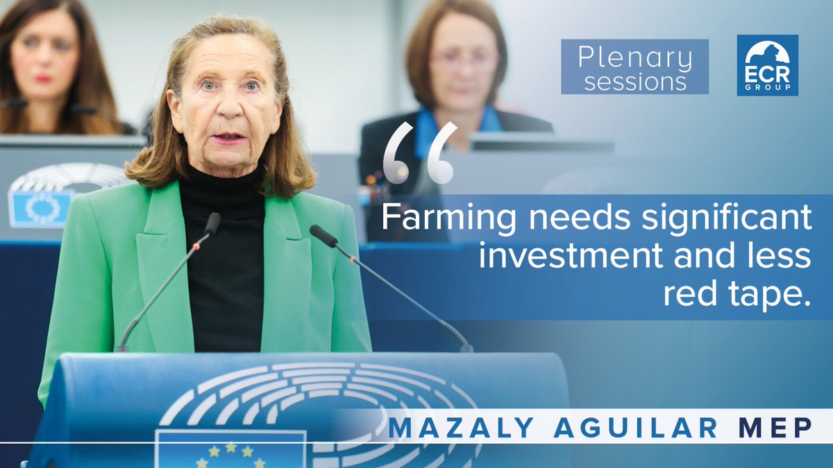 🚜 'Generation renewal in farming is of huge importance. The legislative framework must provide the right conditions for it to take place.' 🗣 @MazalyAguilar MEP in #EPlenary