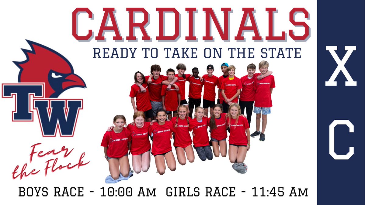STATE MEET THIS SUNDAY!!! Come watch our 18 athletes compete at Fortress Obetz!
Boys race at 10am 
Girls race at 11:45am 
<a href="/KMS_Cards/">Kilbourne Athletics</a> <a href="/WWayCards/">Worthingway Cardinals Athletics</a> <a href="/wcsdistrict/">Worthington Schools</a> 
#itsworthit