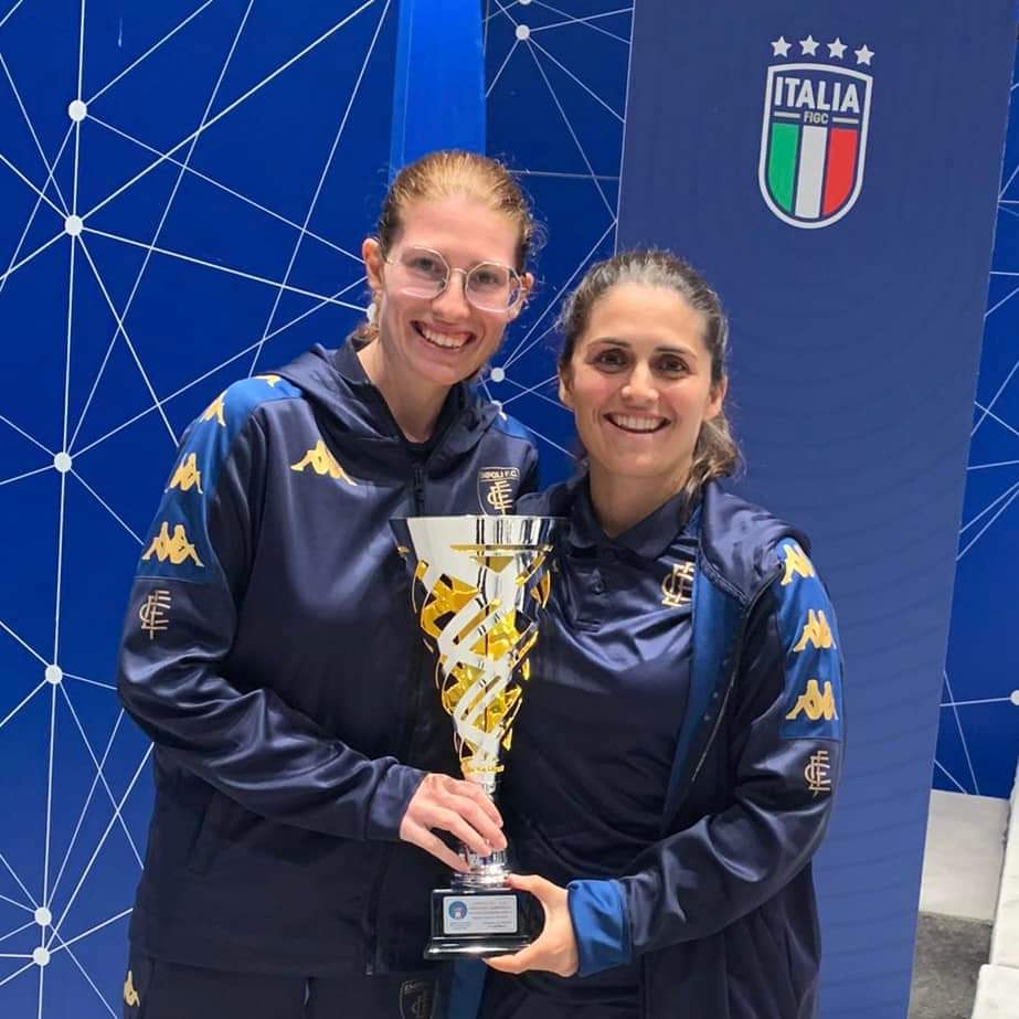 EmpoliLadies's tweet photo. 🏆 Le azzurre premiate a Coverciano per la vittoria del campionato Femminile Giovanissime Under 15 della stagione 2022/2023 👏 https://t.co/rCmBWoji12