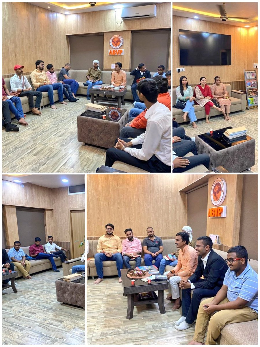 ABVP लखनऊ महानगर बैठक प्रांत कार्यालय पर बैठक संपन्न हुई, बैठक में सदस्यता अभियान एवं आगामी कार्यक्रमों की योजना रचना की गई।
#AbvpLucknow