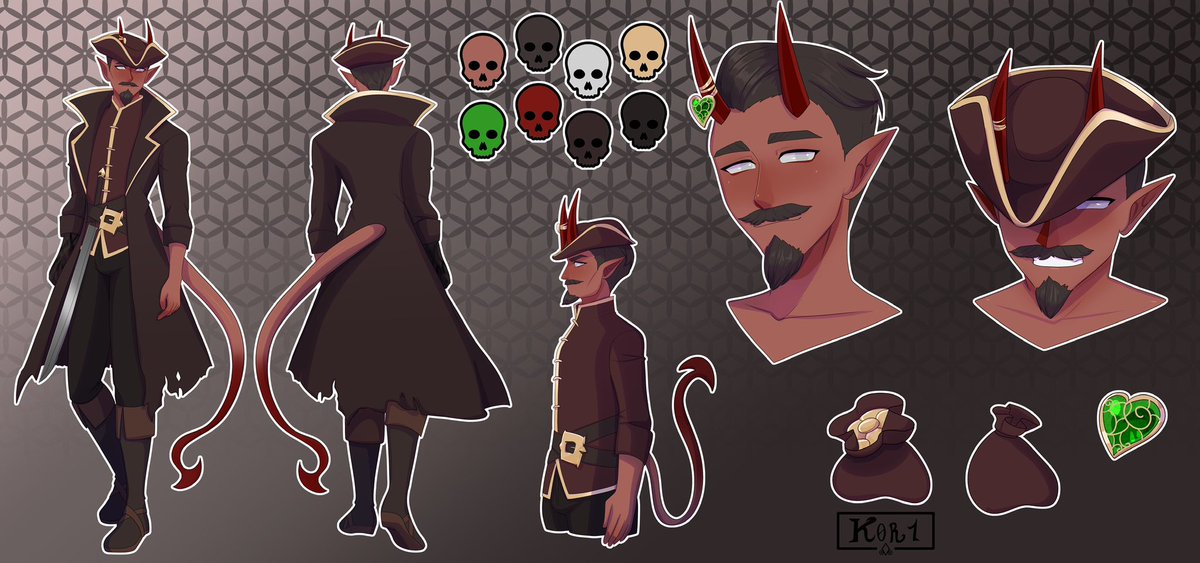 Captain Runthiel || Pirate Tiefling tweet media