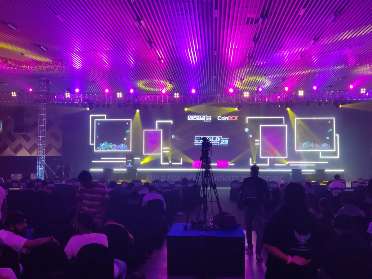 ovia_seshadri's tweet image. Day one at #Unfold2023 couldn&apos;t have been more energetic! Web3 enthusiasts flocked in from all over the country for this premier event! Kudos to @CoinDCX for the arrangements! And it&apos;s always a blast with @PhoenixGuildHQ! Can&apos;t wait for day two!