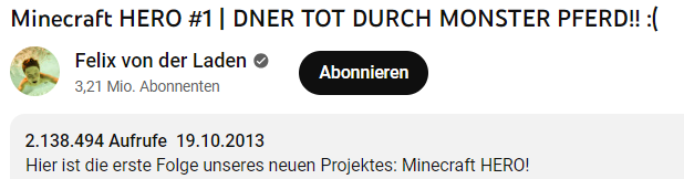 Curbycat_'s tweet photo. Falls ihr euch alt fühlen wollt, Minecraft Hero wird heute übrigens 10 Jahre alt ((: https://t.co/FUgFc8brwp