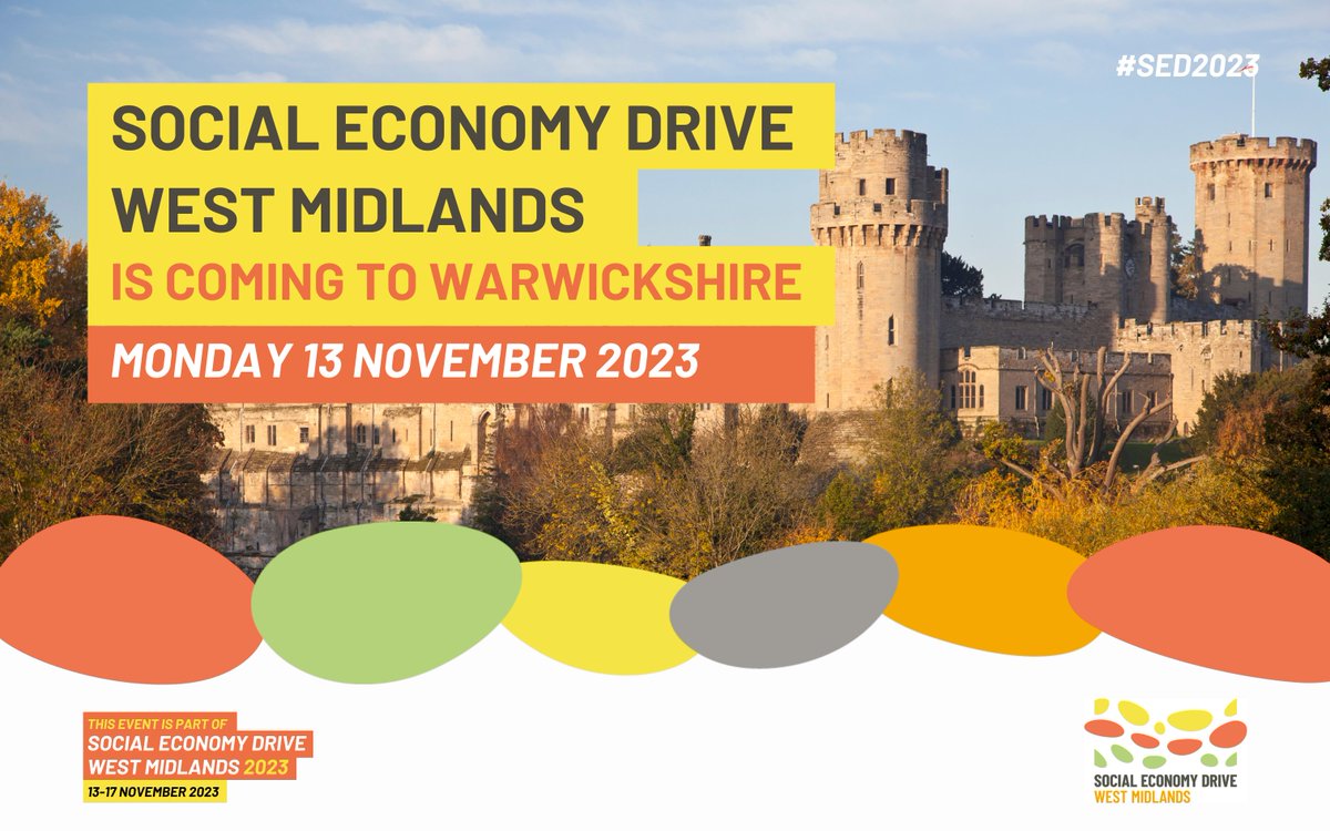 Social Enterprise market place showcasing the best in this vibrant sector in Warwickshire.  13.11.23  Join us in Leamington Spa #warwickshire for #SED2023 | #socent #socialvalue #socialprocurement #westmids #socialeconomy #makingadifference

…wm-2023-warwickshire.eventbrite.co.uk