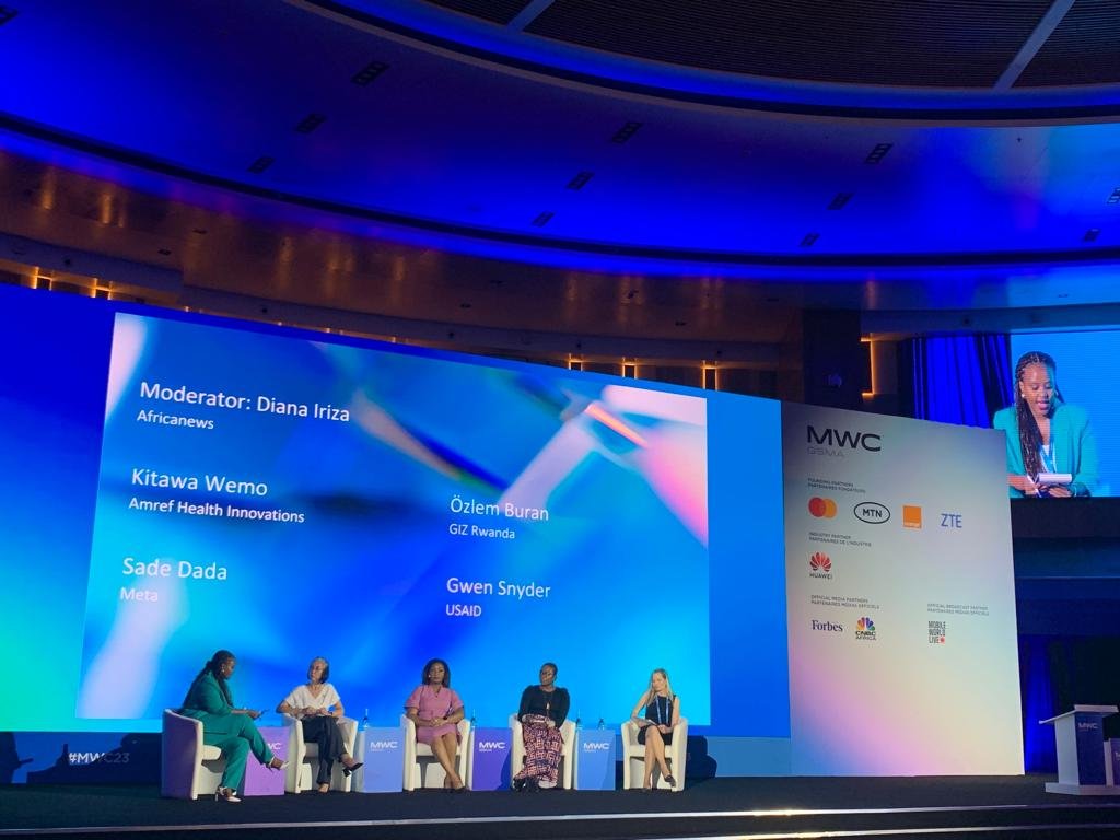 GSMAm4d's tweet photo. MNOs are accelerating partnerships that drive innovation &amp; give access to life-changing digital solutions. Gwen Snyder @USAID, @kikiwemo @Amref_HTech, @oezlemburan @giz_rwanda &amp; @SadeDadaEsq @Meta discuss how we can work together to foster accessible &amp; inclusive digital services. https://t.co/KIO86O4J4L