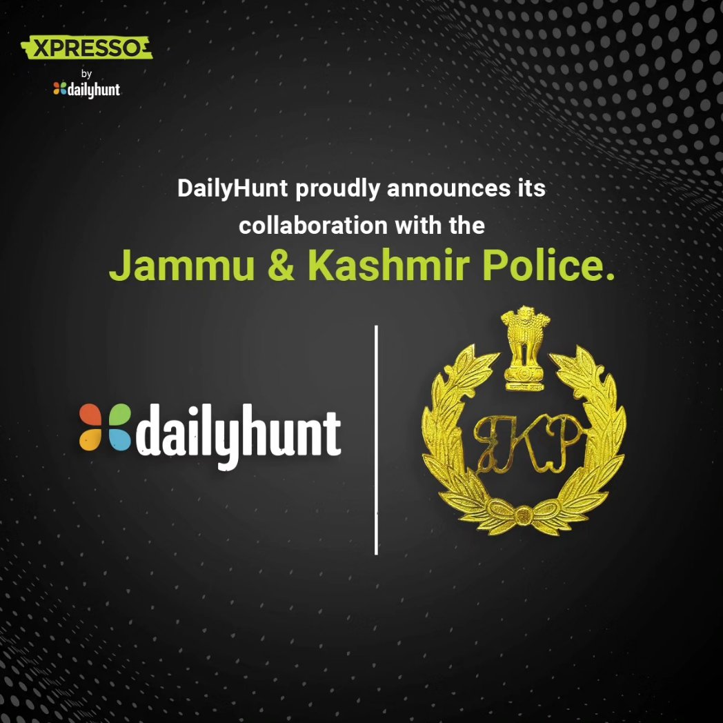 Dailyhunt is delighted to announce the collaboration with Jammu & Kashmir Police to empower the region with public safety news on the Dailyhunt app. With this collaboration, the #jammukashmirpolice aim to educate the youth of the region and bring about a stronger digital presence
