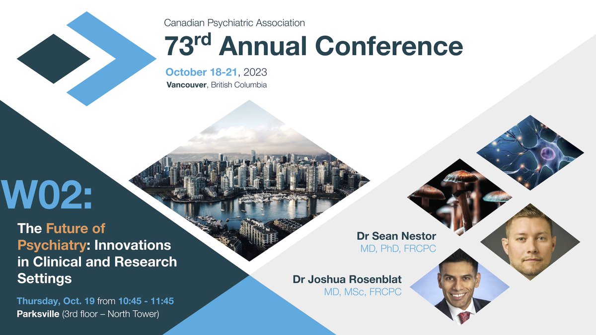 Nikhita Singhal (@nikhita_singhal) on Twitter photo Interested in the cutting edge of #psychiatry? Don't miss this morning's workshop at #CPA2023 ft Drs <a href="/JD_Rosenblat/">Joshua Rosenblat, MD, MSc, FRCPC</a> & Sean Nestor of <a href="/UofTPsych/">UofTPsychiatry</a>, who'll be discussing developments in (& their paths into) the innovative fields of #psychedelics & #neurostimulation! π§ π‘π <a href="/CPA_APC/">CanPsychiatricAssoc</a> Interested in the cutting edge of #psychiatry? Don't miss this morning's workshop at #CPA2023 ft Drs <a href="/JD_Rosenblat/">Joshua Rosenblat, MD, MSc, FRCPC</a> & Sean Nestor of <a href="/UofTPsych/">UofTPsychiatry</a>, who'll be discussing developments in (& their paths into) the innovative fields of #psychedelics & #neurostimulation! π§ π‘π <a href="/CPA_APC/">CanPsychiatricAssoc</a>