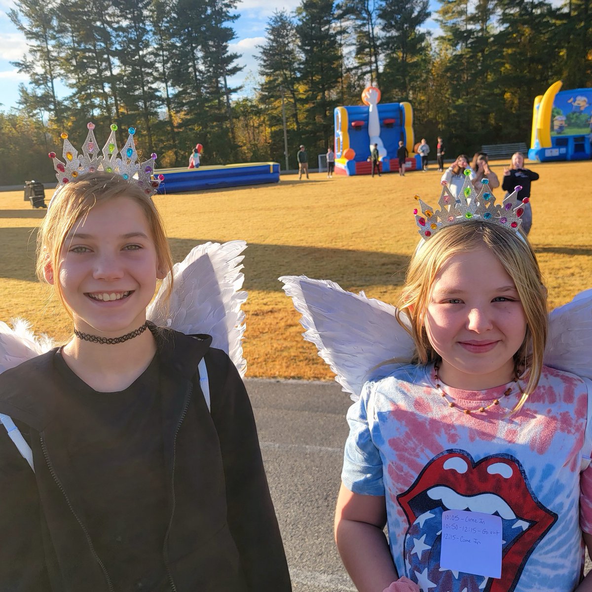 Evelina and Jordyn are the Queens of Eagle Pride Day!  Combined they raised over $3,000 for our American Made Fundraiser.  They got to spend the entire day at today's Mega Party, they are having lunch from Chick-Fil-A, and they will be celebrated throughout the school today!
