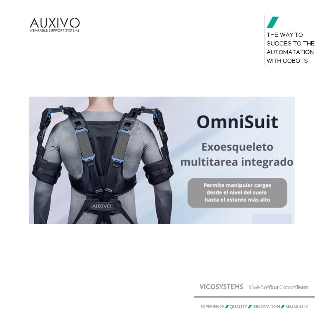 Te presentamos el 𝗢𝗺𝗻𝗶𝗦𝘂𝗶𝘁®, el nuevo exoesqueleto multitarea de <a href="/auxivo/">Auxivo</a>, una solución combinada de soporte para hombros y espalda en actividades laborales dinámicas.
Si quieres más información o una demo, contáctanos en comercial@vicosystems.com
youtube.com/watch?v=YblxoR…