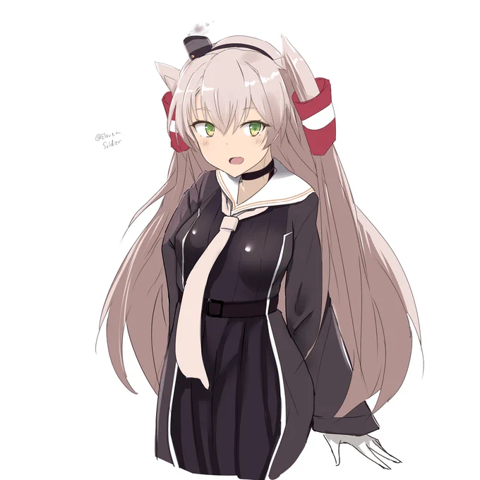 あたし、天津風の進水日祝ってくれるの?…いいじゃない!#艦これ版深夜の真剣お絵描き60分一本勝負 #艦これ版真剣お絵描き60分一本勝負_20231019 