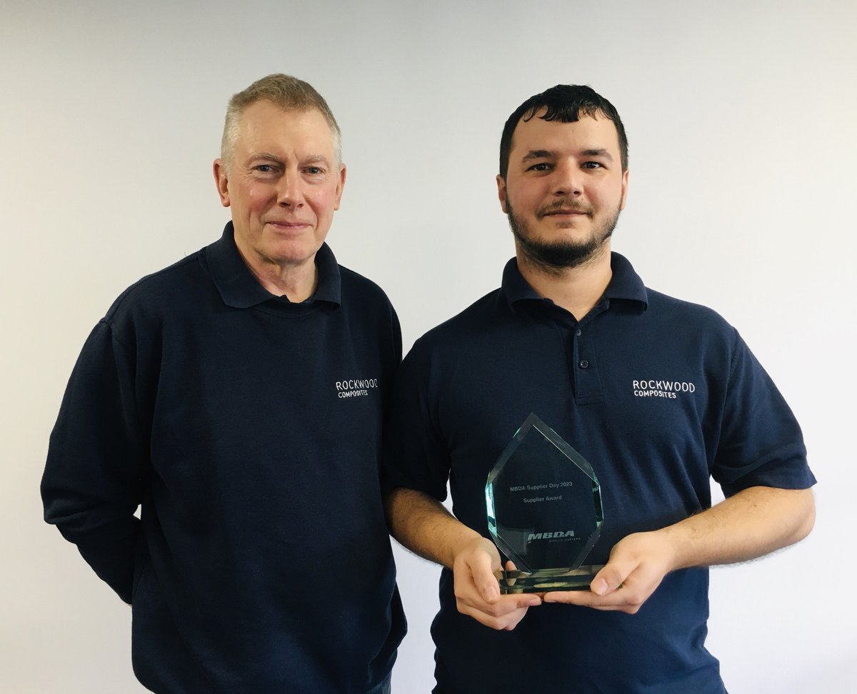 Rockwood are proud to be presented with the Supplier Award at MBDA's Supplier day 2023, hosted at Bolton Stadium Hotel, UK last week.

The Advanced Engineering show is fast approaching and you can visit us on our stand X120 – Register here for a ticket