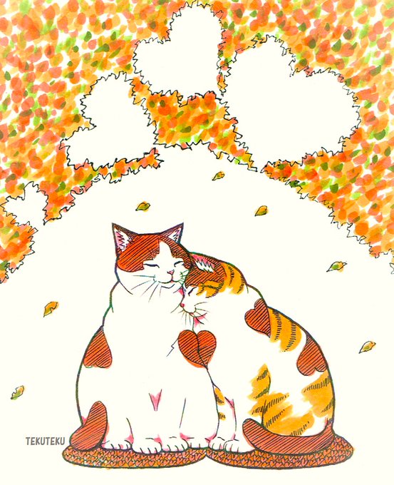 「animal focus orange theme」 illustration images(Latest)