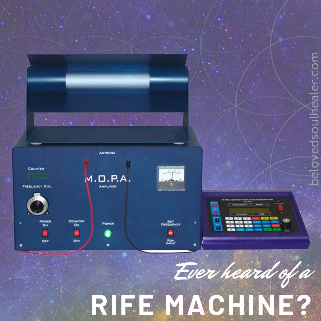 A Rife Machine is a frequency generator that works as noise cancellation for illness in the body. 
It disrupts frequencies of all major illnesses.
belovedsoulhealer.com

#rifemachine #rife
