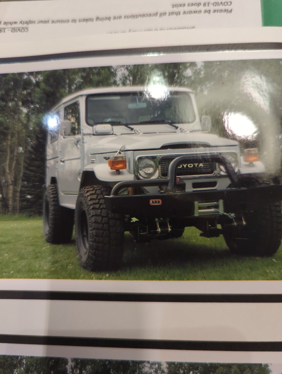 The zombie is looking for your help.

Last weekend, a family heirloom was stolen from my cabin in Southern BC near Invermere.

This is a 1981 numbers matching Toyota Land Cruiser BJ40.  Perhaps one of 20 left in North America.

It is a one of a kind in Silver grey metallic that I