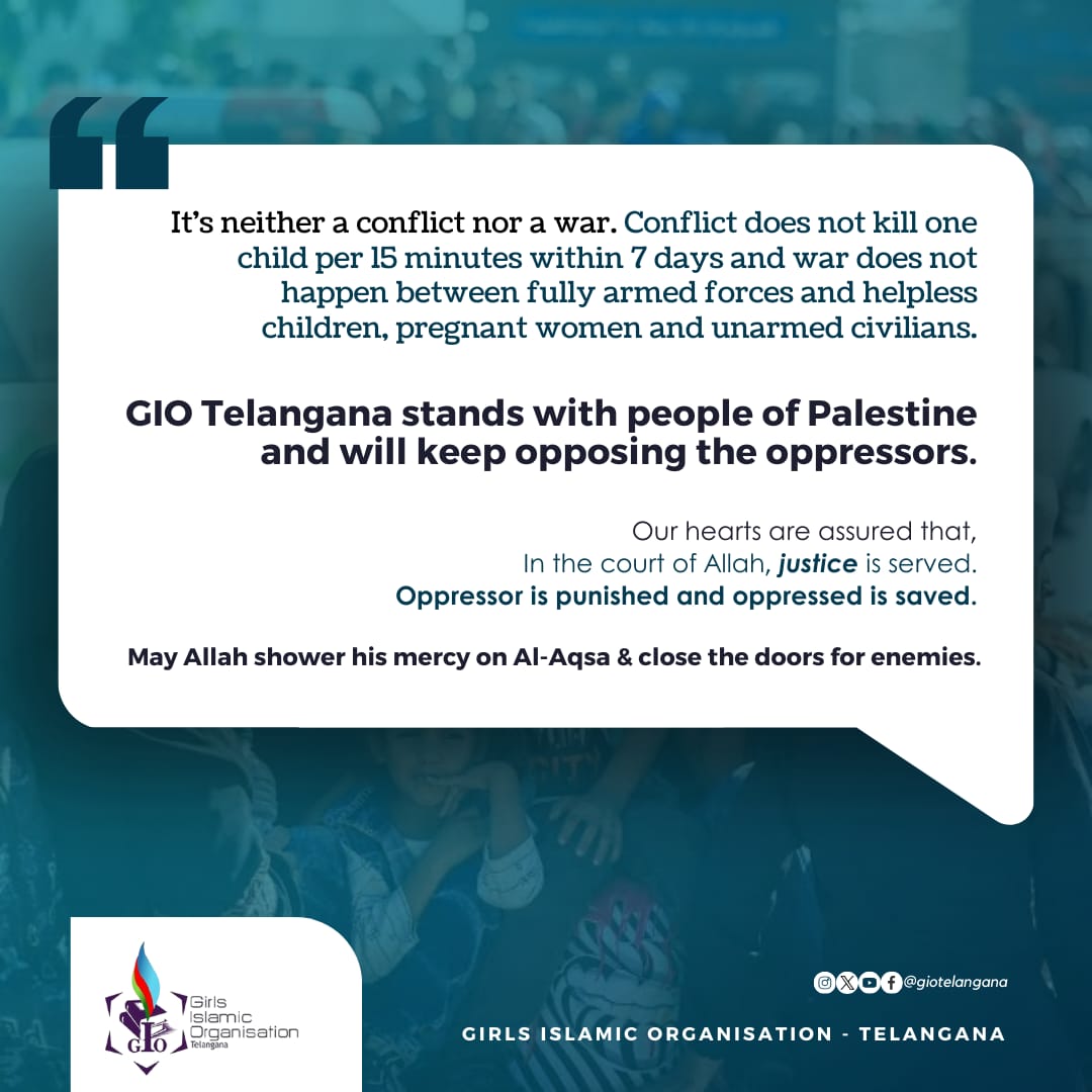 GIO Telangana (@giotelangana) on Twitter photo <a href="/GIOTelangana/">GIO Telangana</a> stands with people of Palestine and will keep opposing the oppressors.
#FreePalestine #IsraelAttack <a href="/GIOTelangana/">GIO Telangana</a> stands with people of Palestine and will keep opposing the oppressors.
#FreePalestine #IsraelAttack