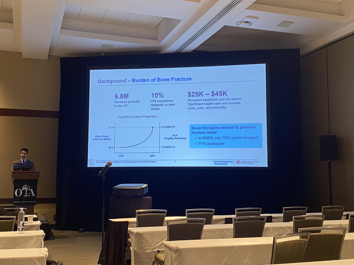 NazarianLab's tweet photo. Congratulations to @KavehMomenzadeh for 2 podium presentations @OTATrauma annual meeting on the application of SIK inhibitors for #Fracture #Healing  and #Cannabinoids in #spine #fusion @Ortho_BIDMC @harvardmed https://t.co/BtMBBfvKlq