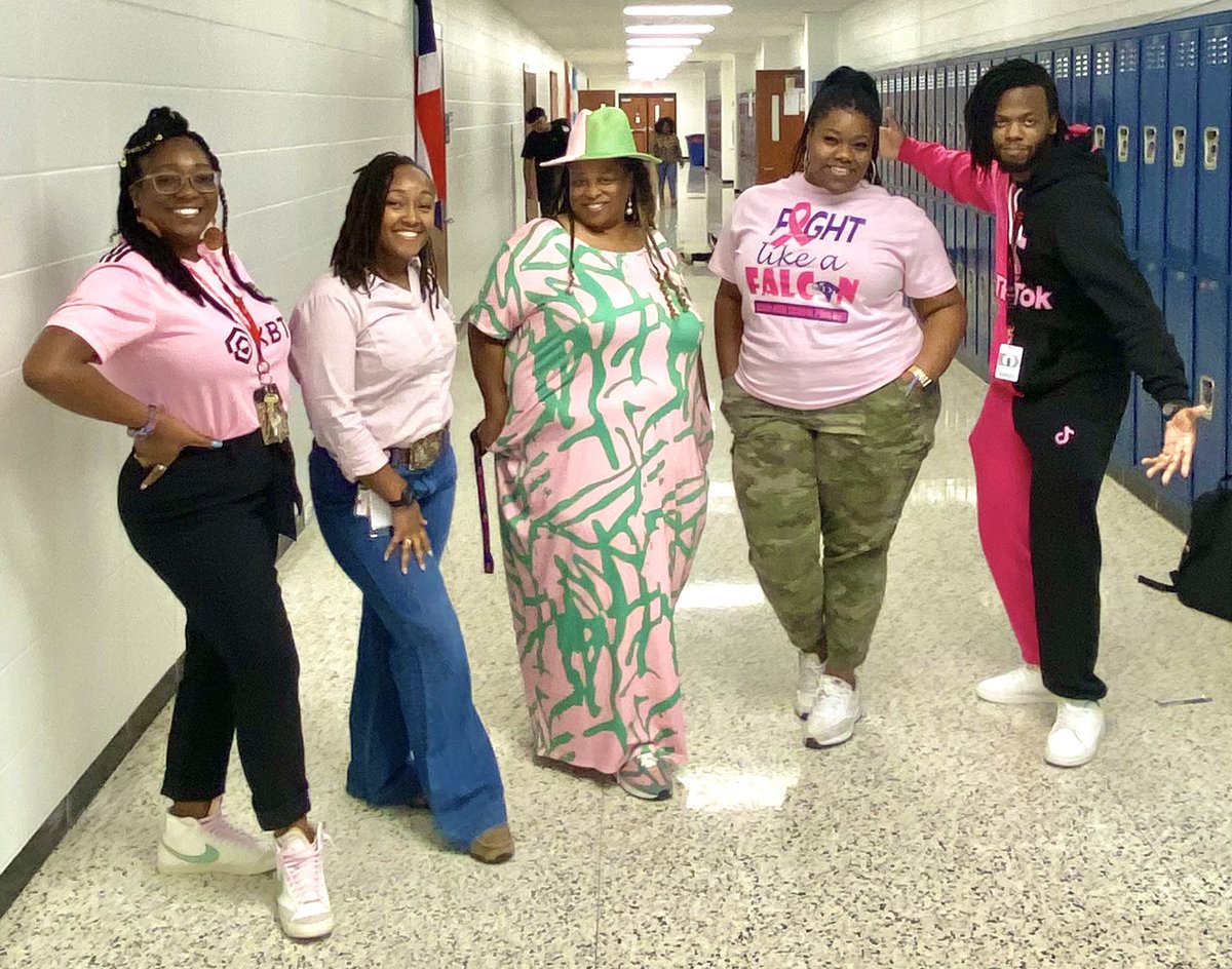 🩷It’s PINK OUT day at D9!🩷 #fight #BreastCancerAwarenessMonth #myAldine #miAldine