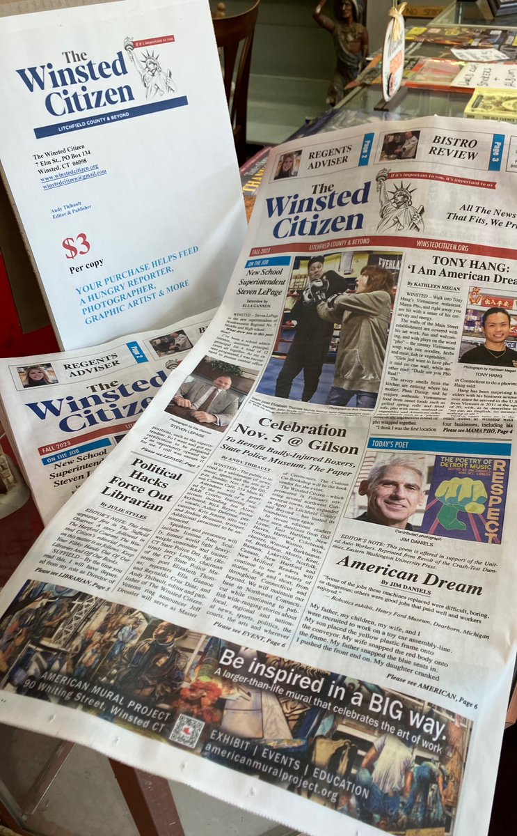 WinstedCitizen's tweet photo. FALL EDITION on the street and in the mail today https://t.co/oz2FxUrVWN