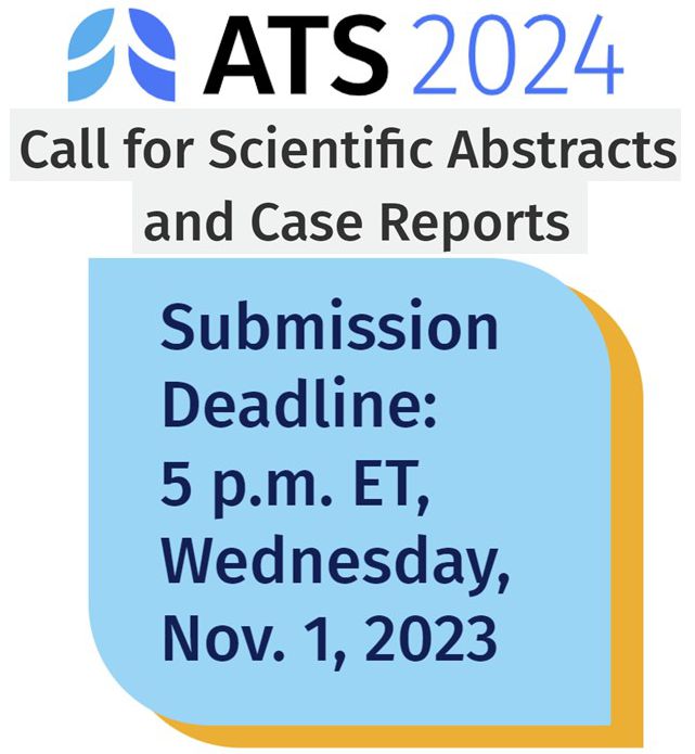 Don't forget to send your abstract for #ATS2024! Only 8 more days... If @ATS_RCMB is your primary Assembly, make sure we get it. Review the scientific abstract classification here: conference.thoracic.org/program/resour…