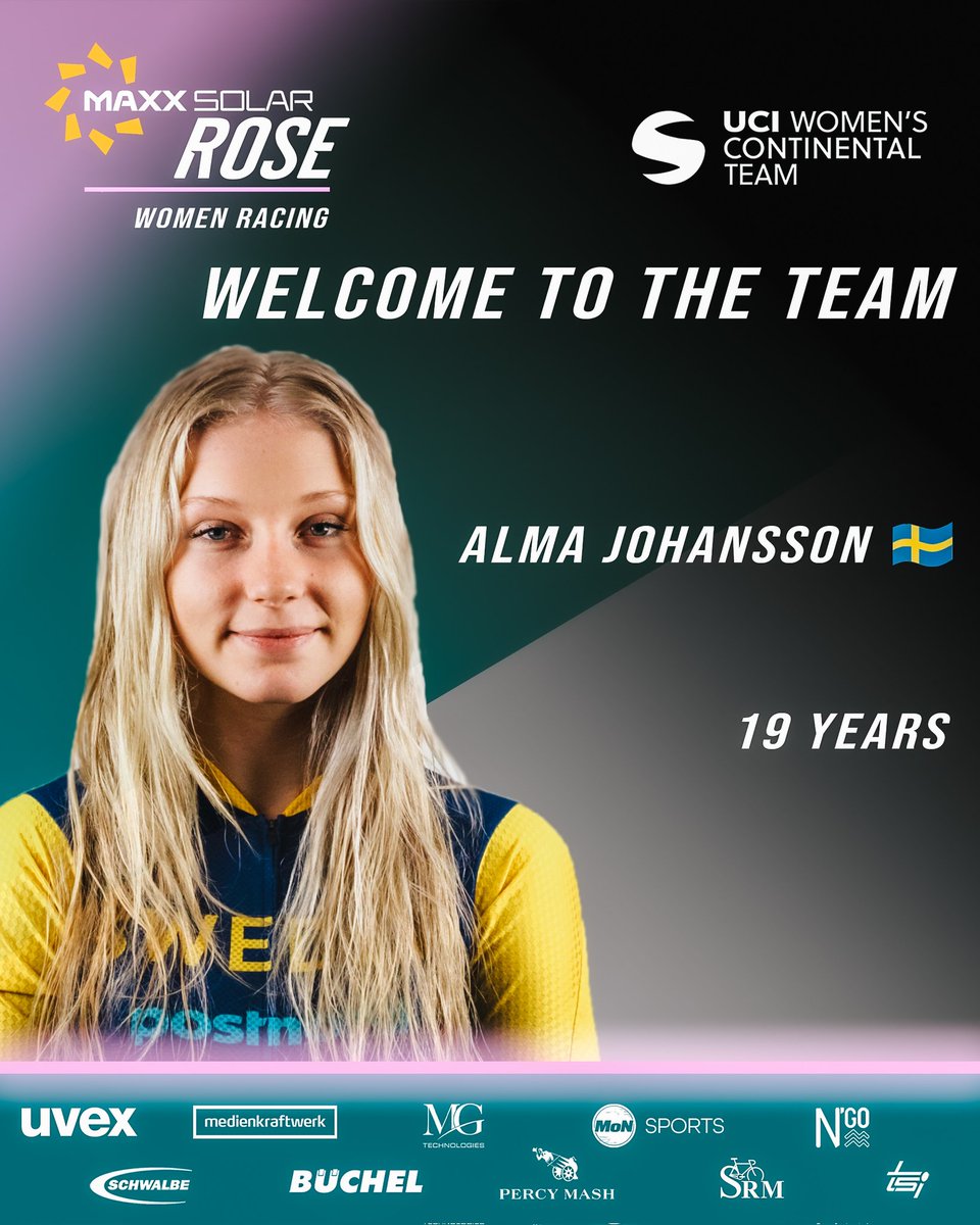 Welcome to the team <a href="/alma/">Alma Mollaghan</a>.johanssonn 🇸🇪.
.
Alma is our first new member of the #greenbuddies💚 family for the upcoming 2 years. In the past she already showed her potential especially in cx racing, becoming 2022 U19 national champ and finishing 9th at the World Championships.