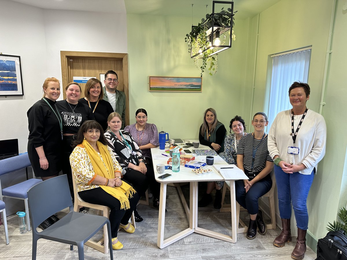Julie and Ryan delivered a training session to the team at the Dialectical Behavioural Therapy Service (<a href="/HywelDdaHB/">Hywel Dda UHB</a> Specialist CAMHS) in Carmarthen this morning.  It was wonderful to meet them and talk about how parental imprisonment affects children. #strengtheningfamilies