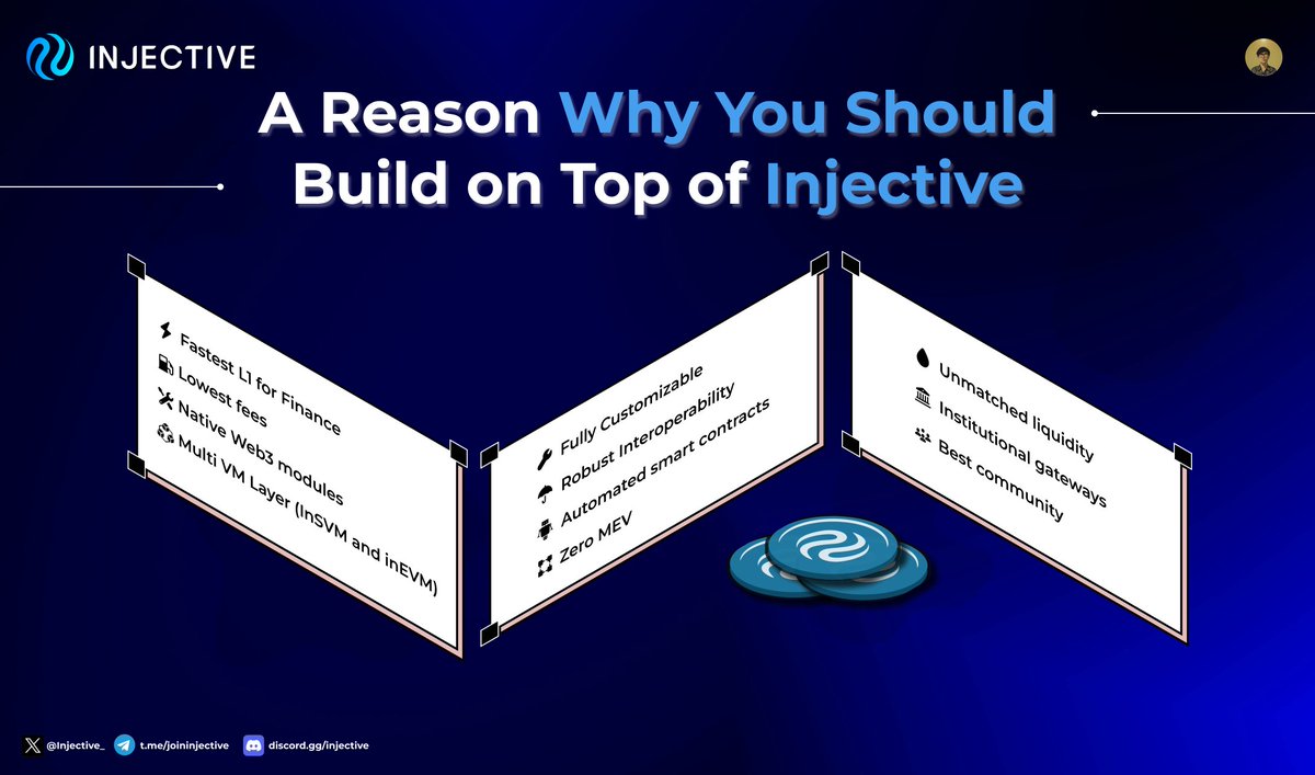 We all know <a href="/Injective_/">ninja</a> is an L1 built for DeFi one of the biggest categories in the cryptocurrency world🥷 

And Injective's mission is to create a truly free and inclusive financial system through decentralization🔥

$INJ

Here is the reason why👇