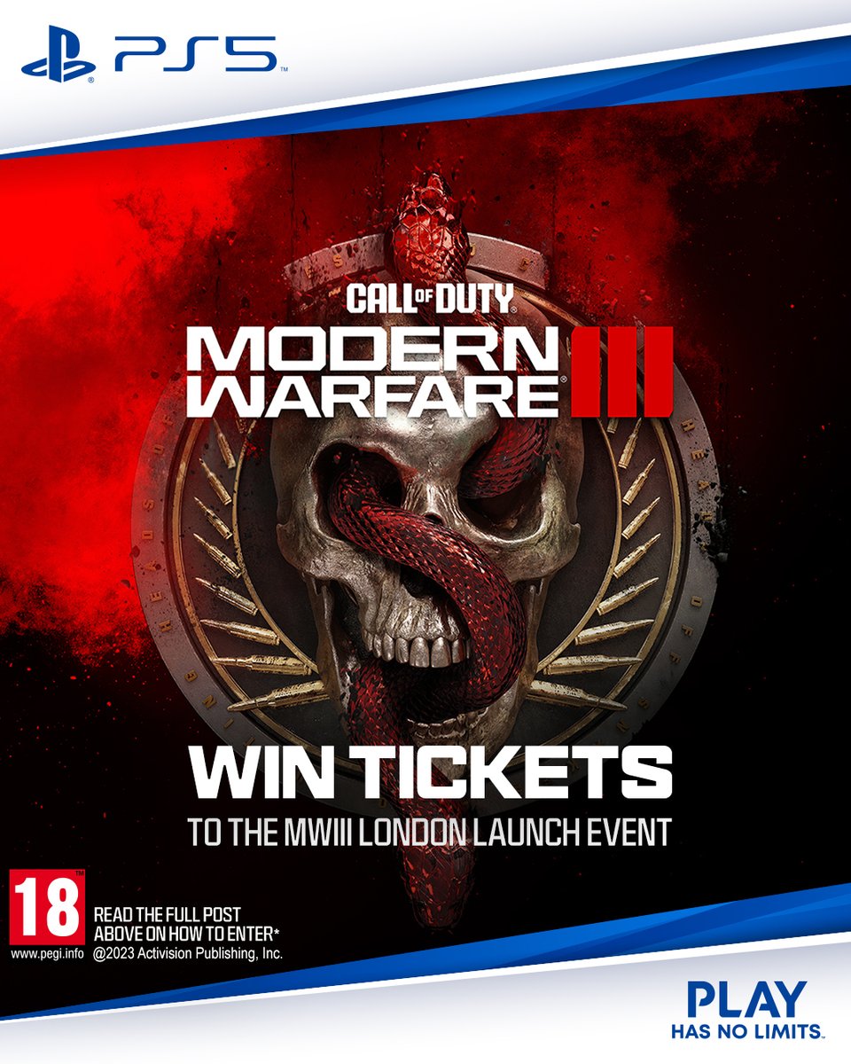 The <a href="/CallofDutyUK/">Call of Duty UK</a> &amp; <a href="/PlayStationUK/">PlayStation UK</a> London MWIII launch event competition has a new challenge for you!

Zombies mode comes to the Modern Warfare franchise for the first time with the largest Call of Duty Zombie map ever! The horror will be even more realistic and spine-chilling