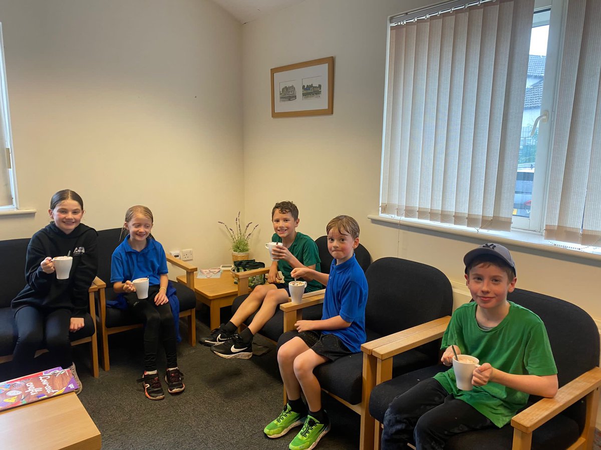 Tonight we held our last running club of the half term … some very soggy runners enjoying a well earned hot chocolate.