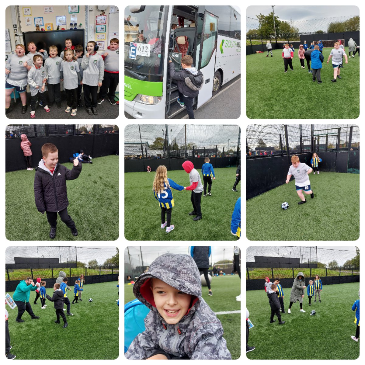 DanygraigP's tweet photo. The Sunbeams class enjoyed their first football session of the year in the rain yesterday.  Lots of effort and plenty of teamwork on display and most importantly lots of fun for everyone involved. Well done all and thank you @ClwydPrimary for organising. #DygpWB https://t.co/zrpZBbHCOY