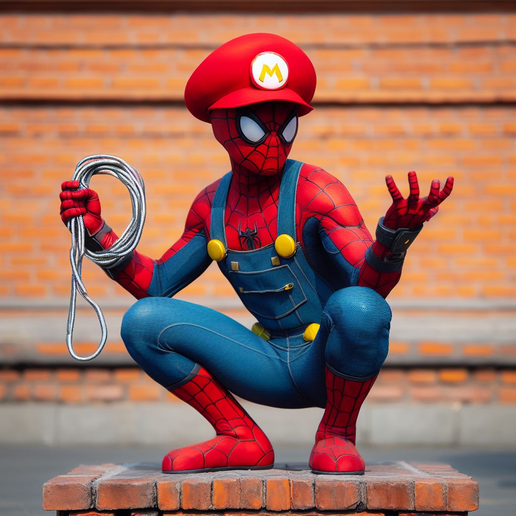 ClassicsPS's tweet photo. Spider man 2 mario suite celebrating Mario Bros wonder @insomniacgames #SpiderMan2 #MarioWonder https://t.co/c4uMQLzify