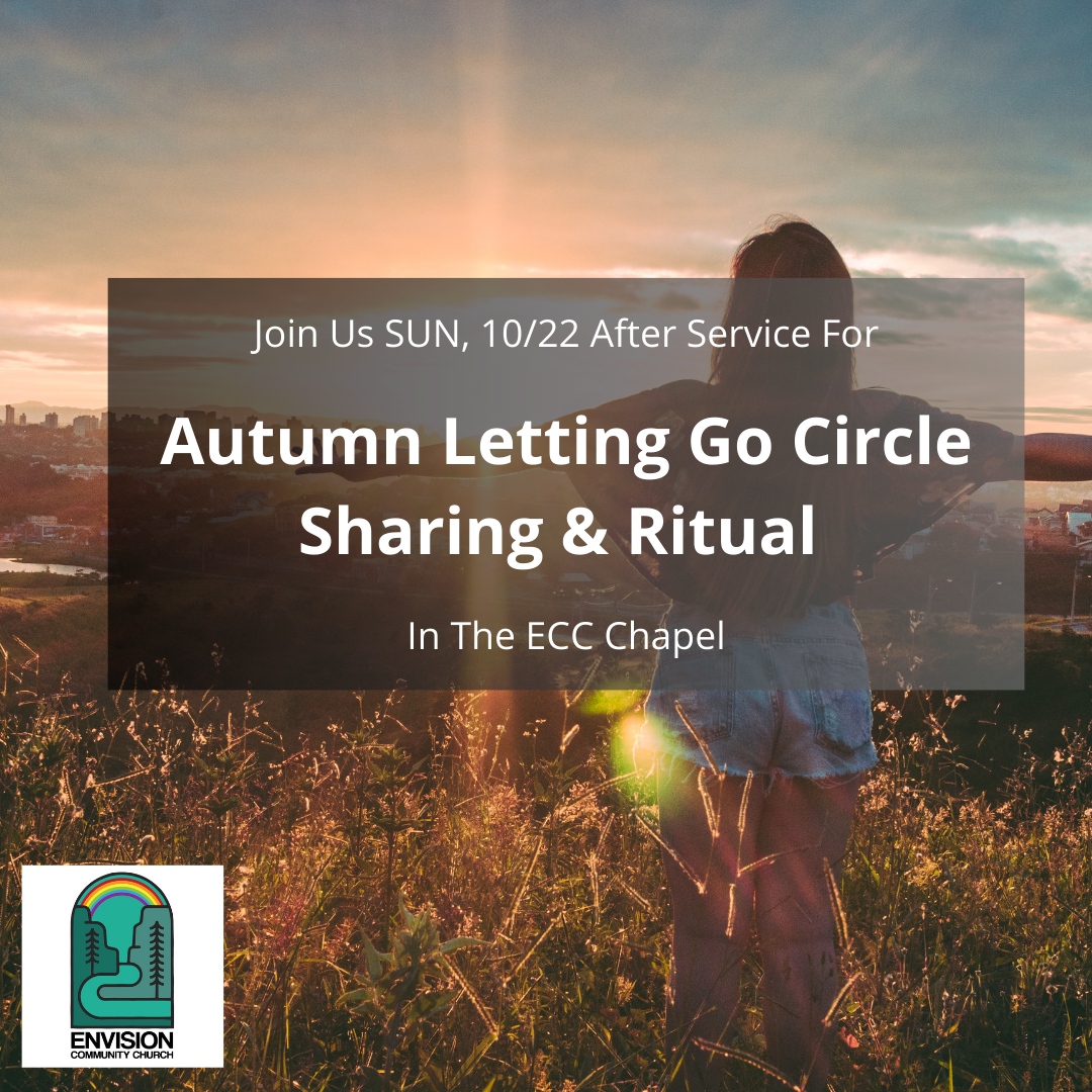 Letting go is outwardly reflected in nature during this season of autumn, while at the same time calling us toward *inner* refection. Join us as we share and discuss how essential letting go can be. 

fb.me/e/FhXKvyyP