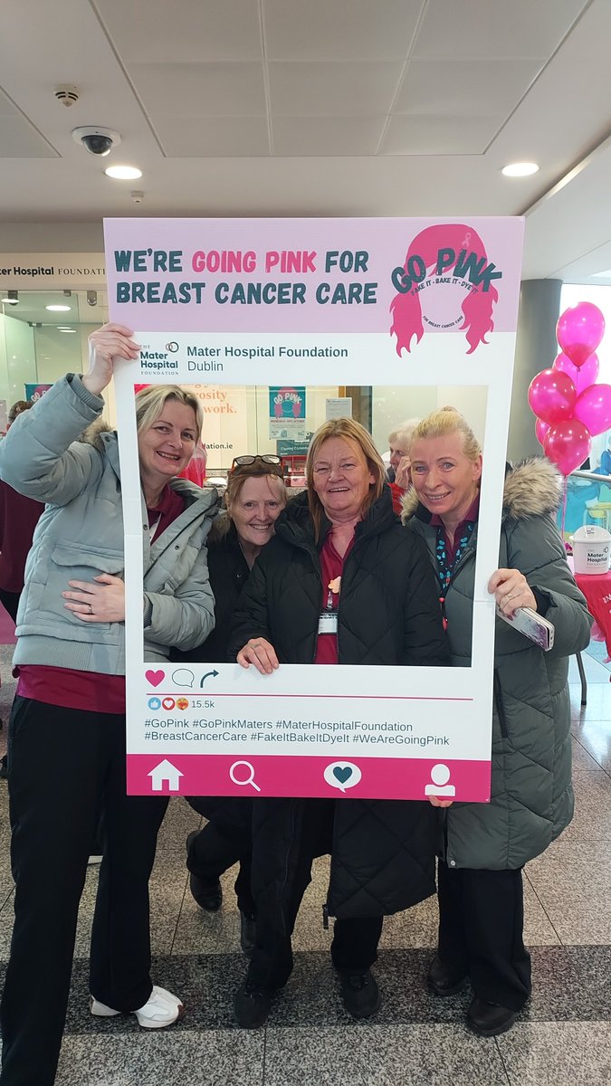 Such great support for our #gopink #bakesale at @MaterDublin yesterday. Couldn't miss the chance to share some more pics. You can still support here - idonate.ie/event/gopink. #breastcancercare #wearegoingpink @MaterTrauma @MaterCancer @MaterNursing @ThePillarDublin @MaterJobs